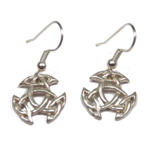 Sterling Silver Celtic Broken Wheel Earrings