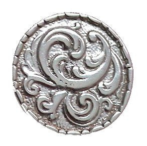 Sterling Silver Rosemaling Cuff Links