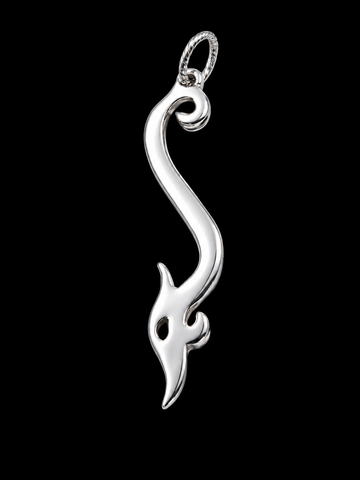 Sterling Silver Viking Jellinge Serpent Pendant