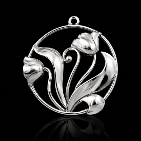 Sterling Silver Tulip Pendant