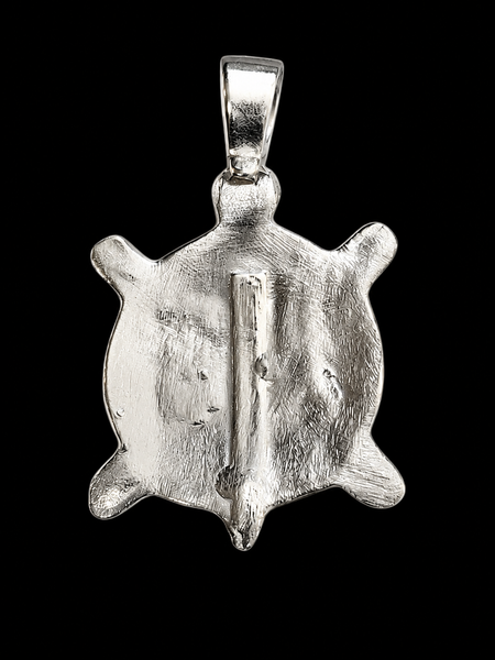 Sterling Silver Native American Southwestern Turtle Pendant