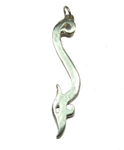 Sterling Silver Viking Jellinge Serpent Pendant