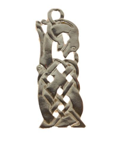 Sterling Silver Celtic Knot Hound Pendant