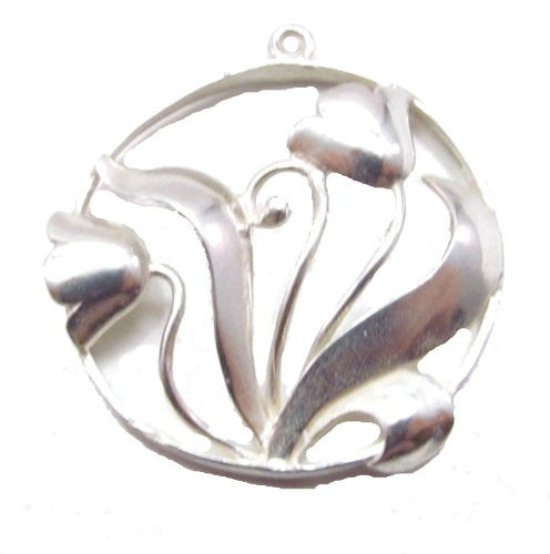 Sterling Silver Flower Pendant