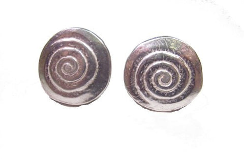 Sterling Silver Celtic Spiral Stud Earrings
