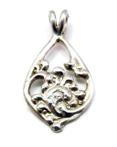 Sterling Silver Acanthus Pendant Scandinavian Norse