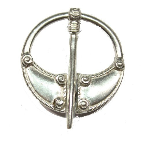 Sterling Silver Traditional Bunad Pin Penannulari Brooch