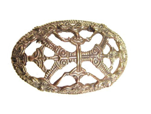 Viking Bronze Odin's Turtle Brooch